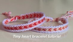 Create Adorable Tiny Heart Bracelets (with Border!)