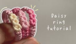 Craft Adorable Daisy Rings with Embroidery Floss