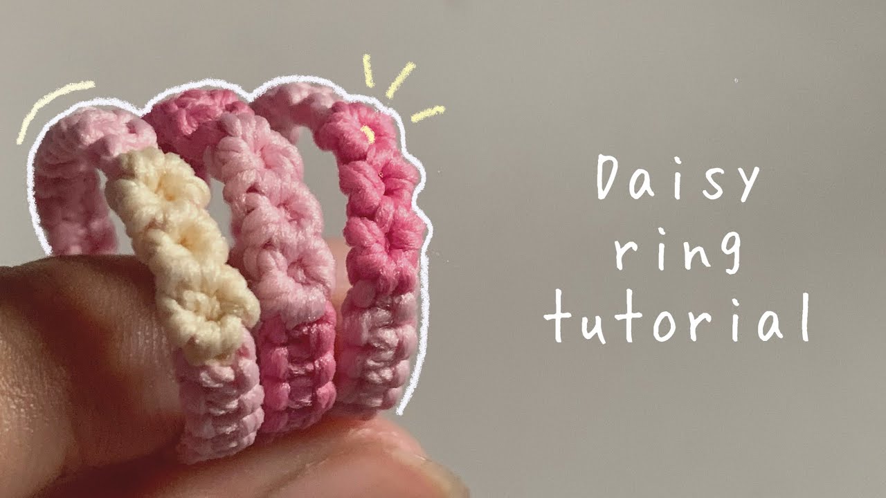 Craft Adorable Daisy Rings with Embroidery Floss